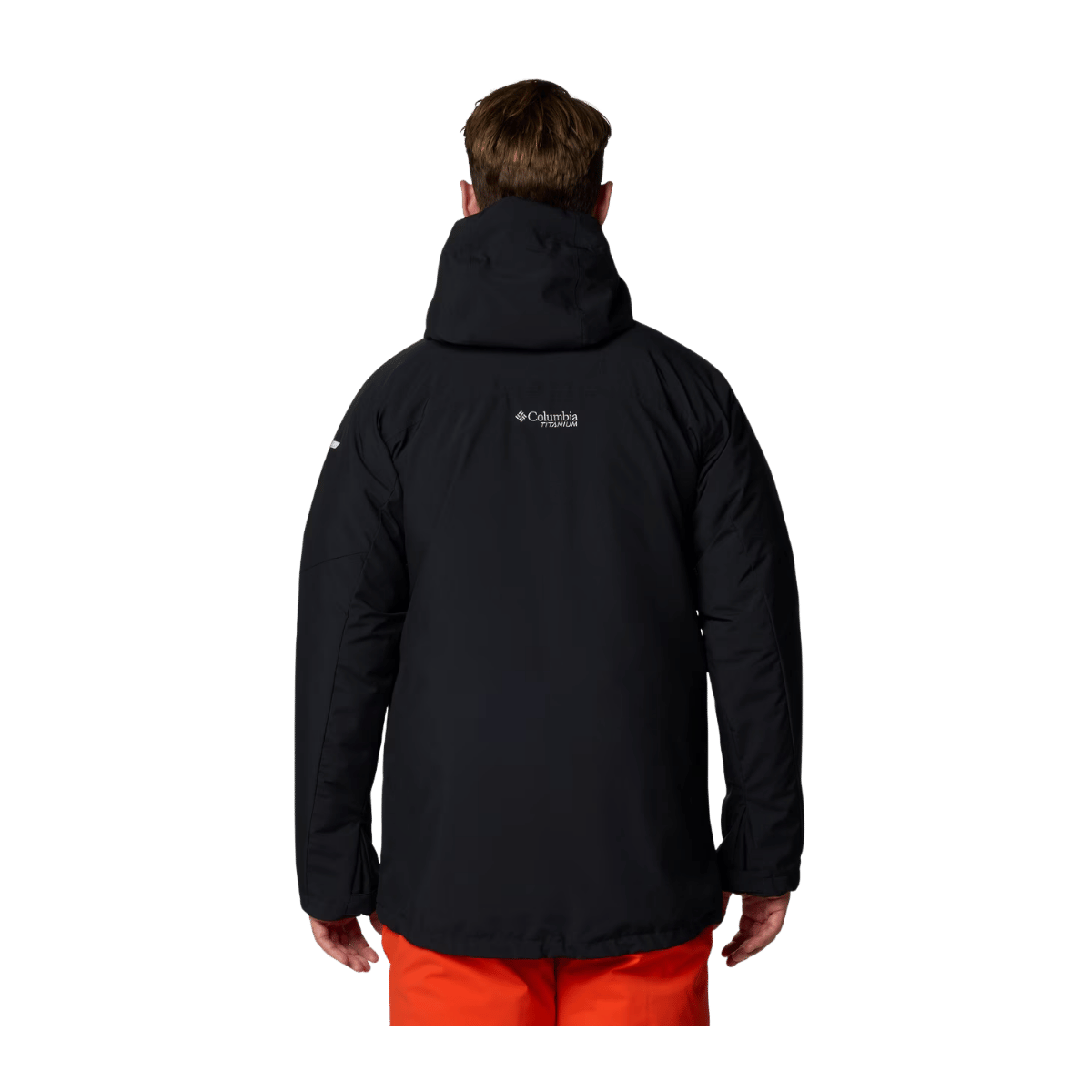 COLUMBIA MEN'S WINTER DISTRICT II INTERCHANGE JACKET - BLACK - BACK VIEW