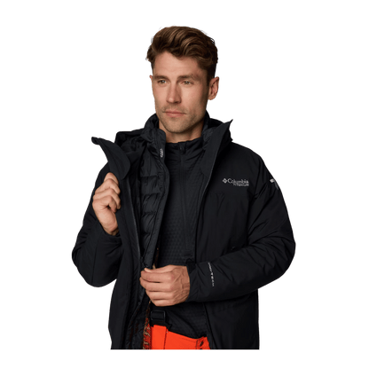 COLUMBIA MEN'S WINTER DISTRICT II INTERCHANGE JACKET - BLACK - FEATURING VIEW