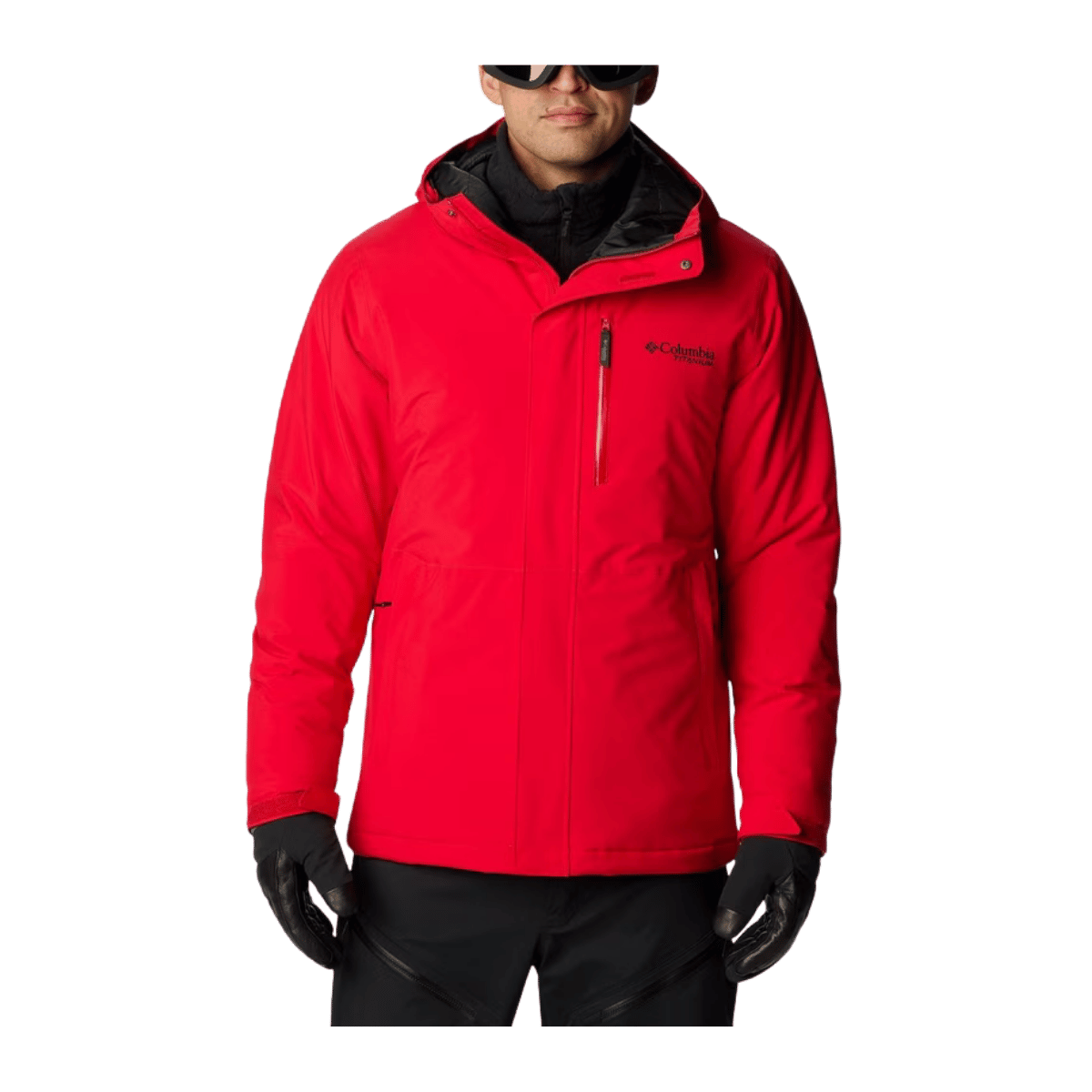 COLUMBIA MEN'S WINTER DISTRICT II JACKET - MOUNTAIN RED  - FRONT VIEW