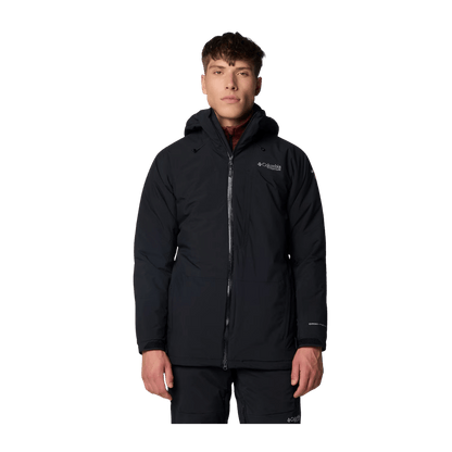 COLUMBIA MEN'S WINTER DISTRICT III JACKET - BLACK – FRONT VIEW