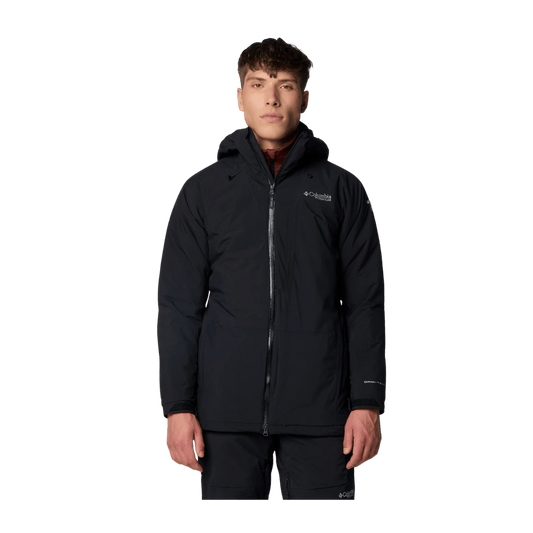 COLUMBIA MEN'S WINTER DISTRICT III JACKET - BLACK – FRONT VIEW