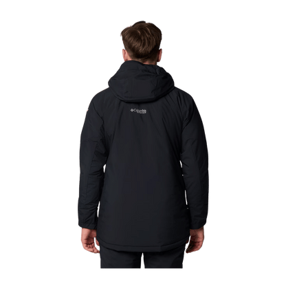 COLUMBIA MEN'S WINTER DISTRICT III JACKET - BLACK – BACK VIEW