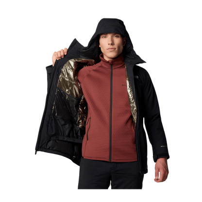 COLUMBIA MEN'S WINTER DISTRICT III JACKET - BLACK – INSIDE LINING VIEW