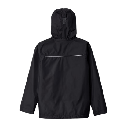 COLUMBIA BOYS' WATERTIGHT JACKET - BLACK - BACK VIEW