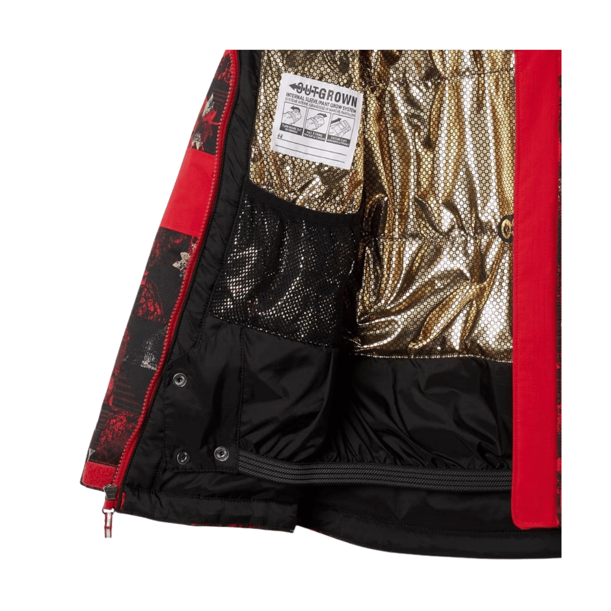 COLUMBIA YOUTH BOYS' MIGHTY MOGUL II JACKET - MOUNTAIN RED - POCKET VIEW