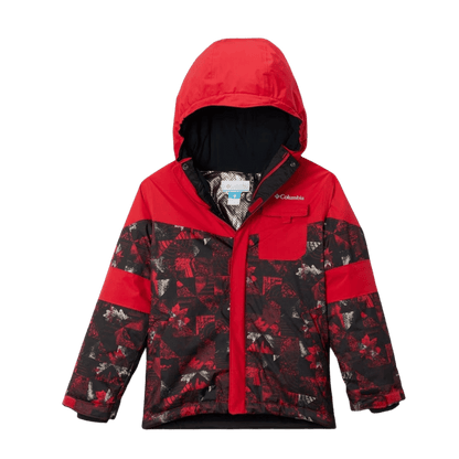 COLUMBIA YOUTH BOYS' MIGHTY MOGUL II JACKET - MOUNTAIN RED - FRONT VIEW