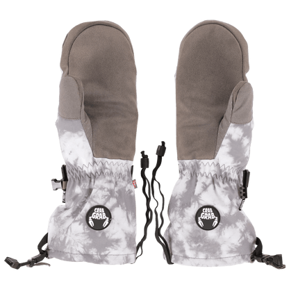 CRAB GRAB CINCH MITT GREY TIE DYE PALM VIEW