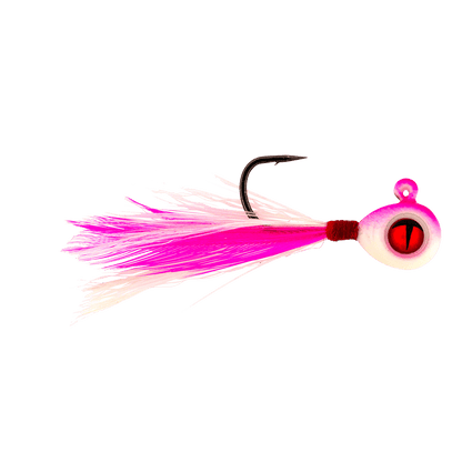 TUNGSTEN CRAPPIE KING FLY JIG SUPER GLO PINKY