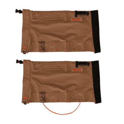 CRISPIBOOT CORTO SHORT GAITER DURAFLEX BUCKLE - TAN - LEFT AND RIGHT VIEW