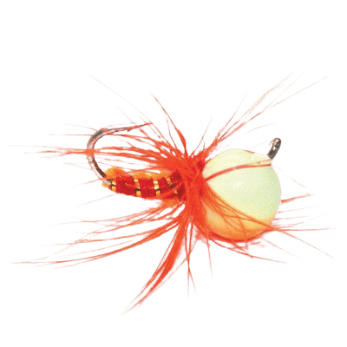 CUSTOM JIGS & SPINS JAJE TUNGSTEN BUG JIG - ORANGE GLOW 12MM