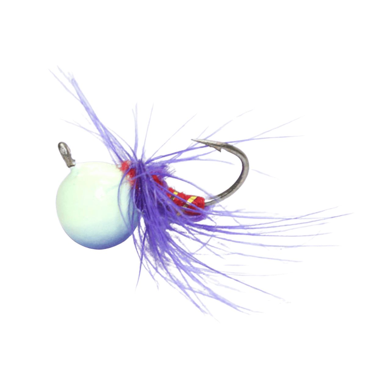 CUSTOM JIGS & SPINS JAJE TUNGSTEN BUG JIG - PURPLE GLOW 10MM