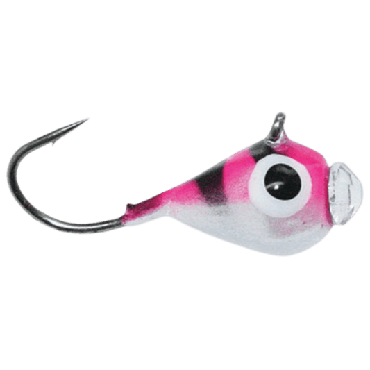CUSTOM JIGS & SPINS GLAZBA TUNGSTEN JIG - PINK TIGER GLOW 10MM