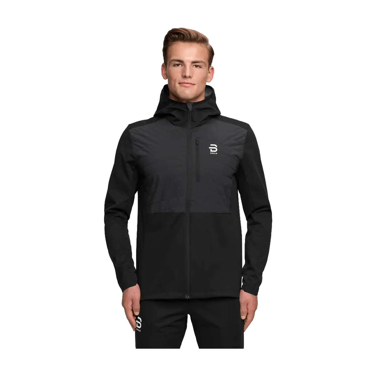 DAEHLIE SPORTSWEAR JACKET POWER MEN'S - BLACK - FRONT VIEW