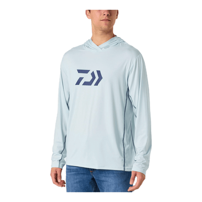 DAIWA D-VEC PLEIN AIR LS HOODED SUNSHIRT FRONT VIEW