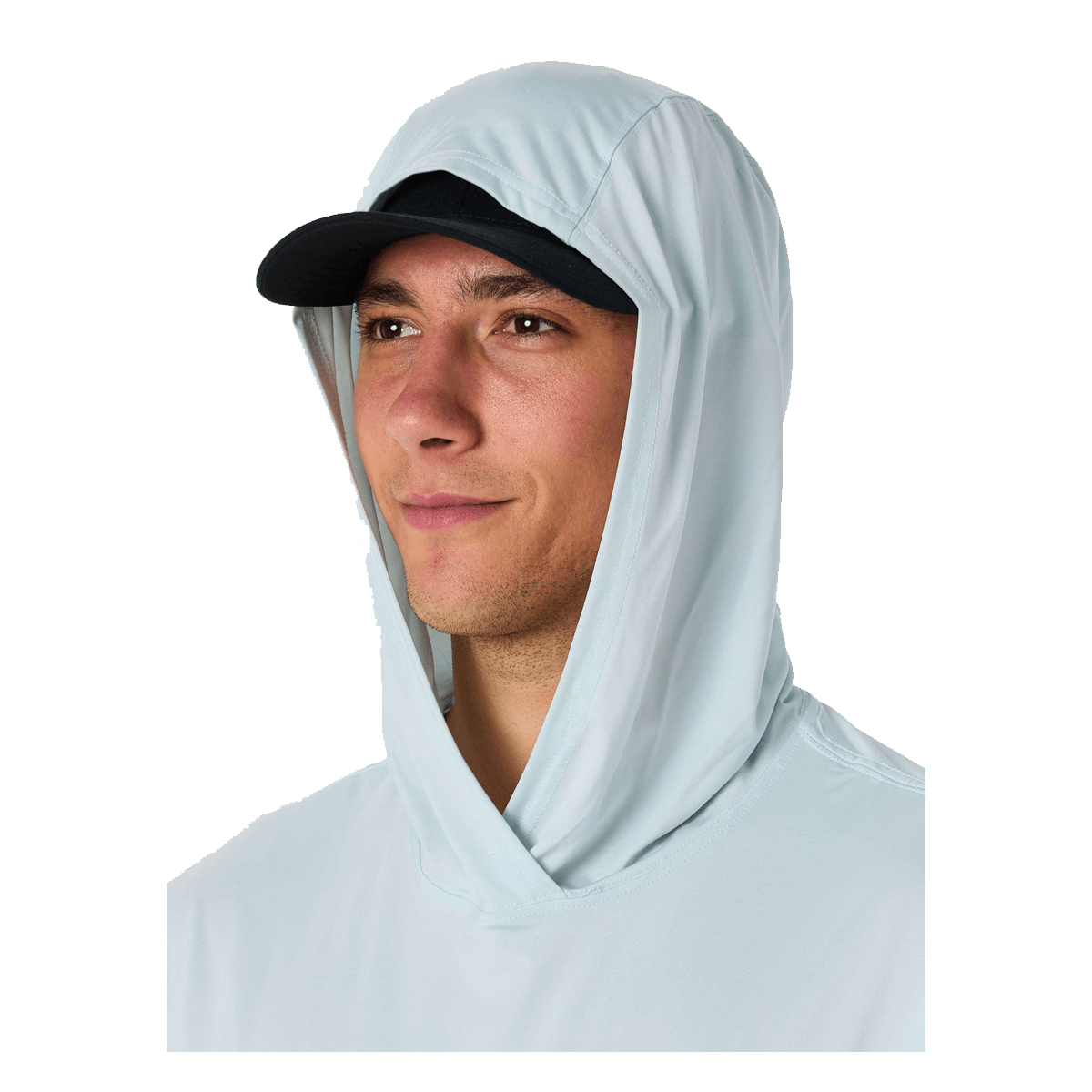 DAIWA D-VEC PLEIN AIR LS HOODED SUNSHIRT HOODED VIEW