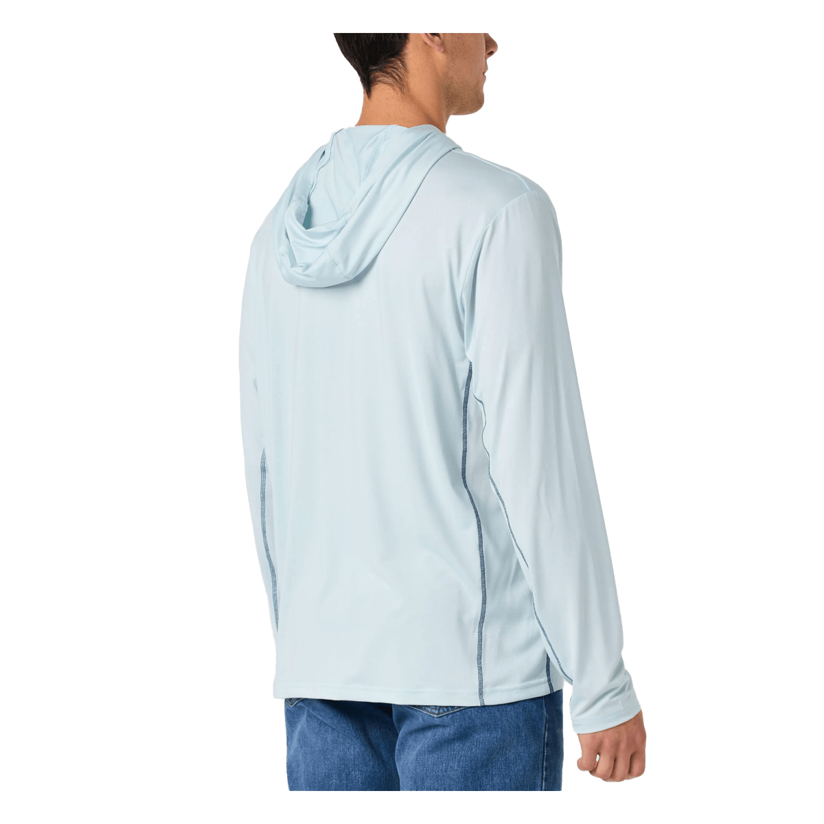 DAIWA D-VEC PLEIN AIR LS HOODED SUNSHIRT BACK VIEW