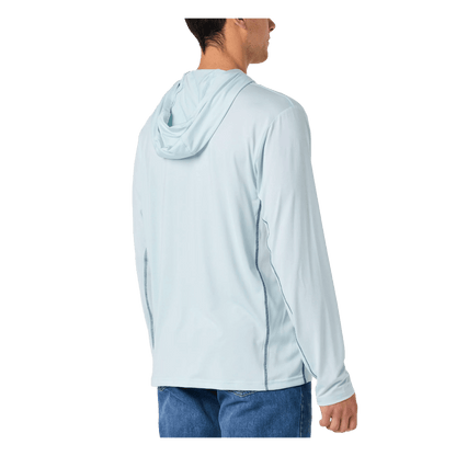 DAIWA D-VEC PLEIN AIR LS HOODED SUNSHIRT BACK VIEW
