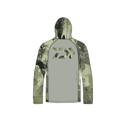 DAIWA D-VED GREY LS D PERF SUNSHIRT BACK