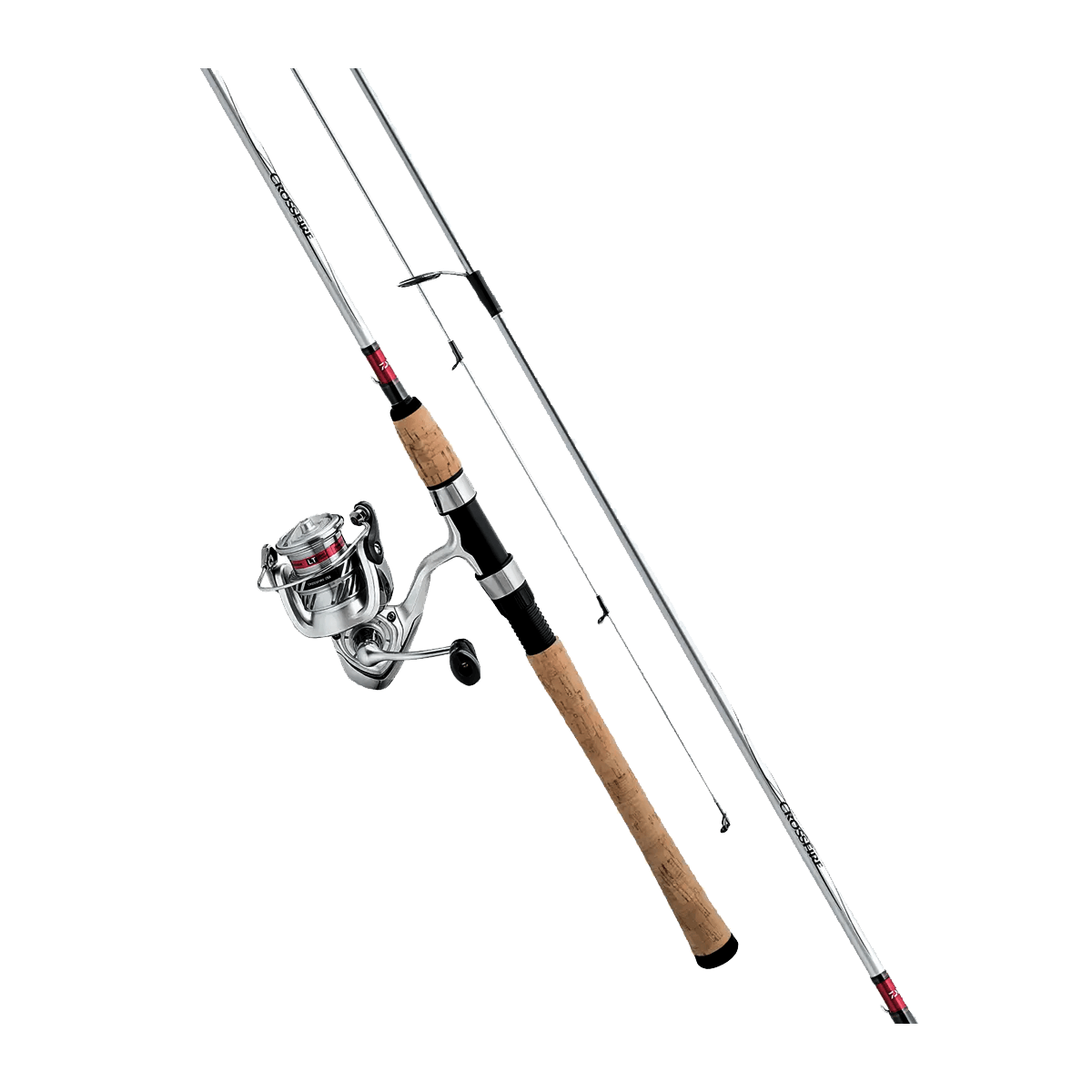 DAIWA CROSSFIRE LT ROD & REEL SPINNING COMBO - 6' 6'' MED POWER 2PC