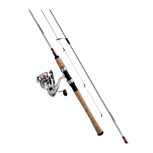 DAIWA CROSSFIRE LT ROD & REEL SPINNING COMBO - 6' 6'' MED POWER 2PC