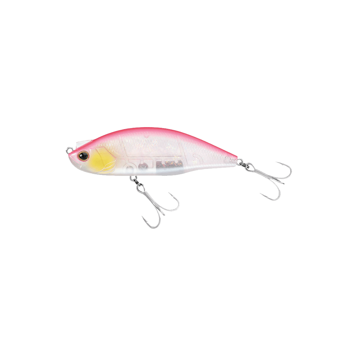 DAIWA LAZY FASHAD TWITCHBAIT – 90MM PINKCLEARHOLO