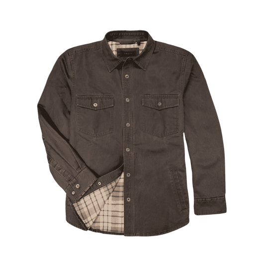 DAKOTA GRIZZLY BLAIZE ULTRA SUEDE SHIRT JKT BARK