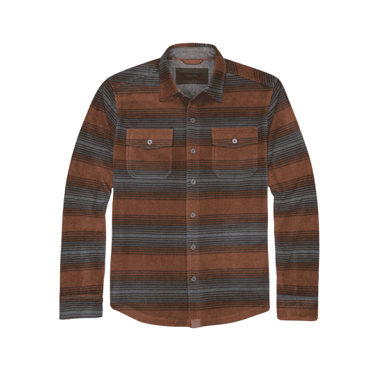 DAKOTA GRIZZLY BOWIE MICRO FLEECE SHIRT RUST WOOD