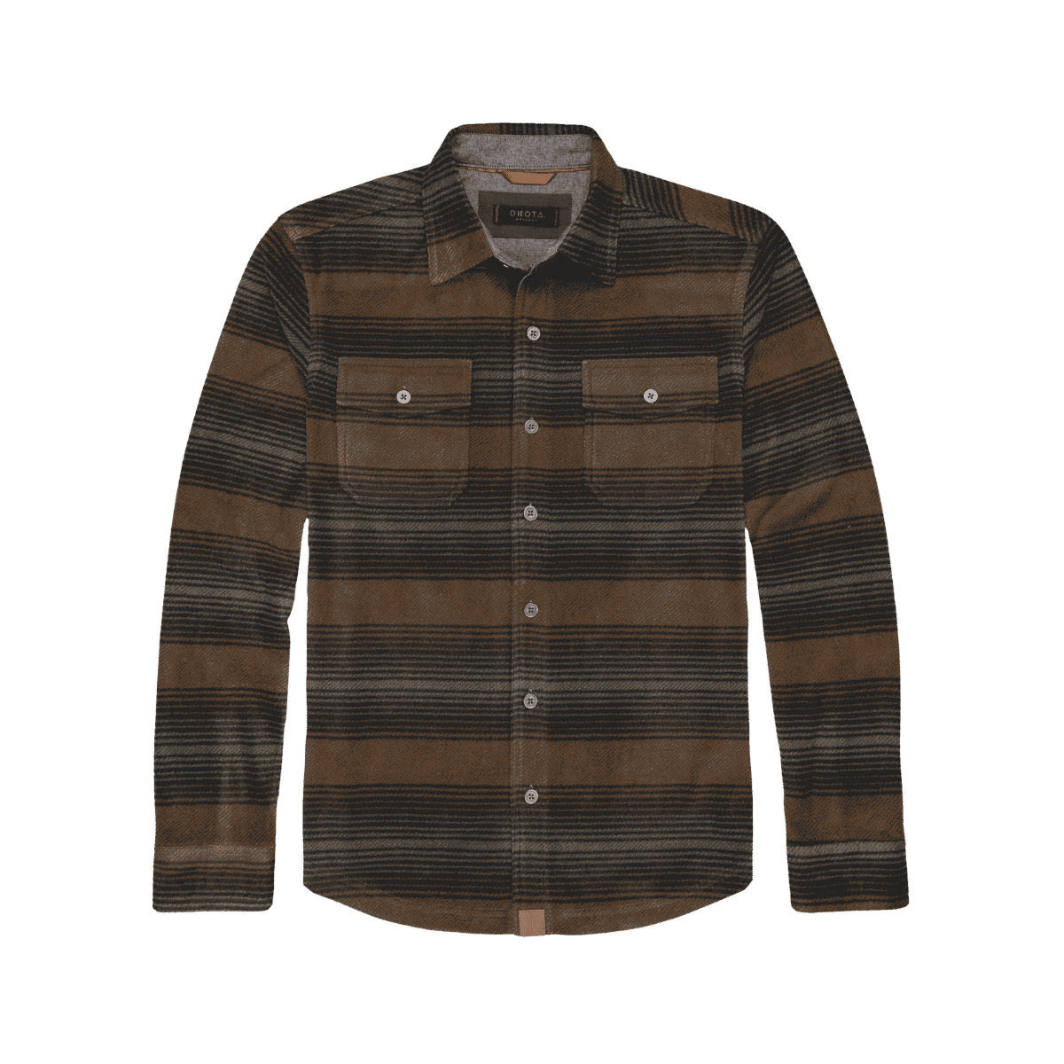 DAKOTA GRIZZLY BOWIE MICRO FLEECE SHIRT SHADOW BARK