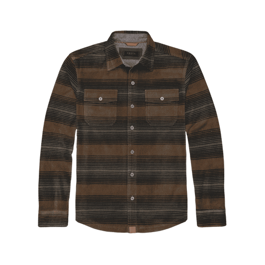 DAKOTA GRIZZLY BOWIE MICRO FLEECE SHIRT SHADOW BARK