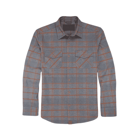 DAKOTA GRIZZLY BRIGGS FLANNEL SHIRT STONEWASH