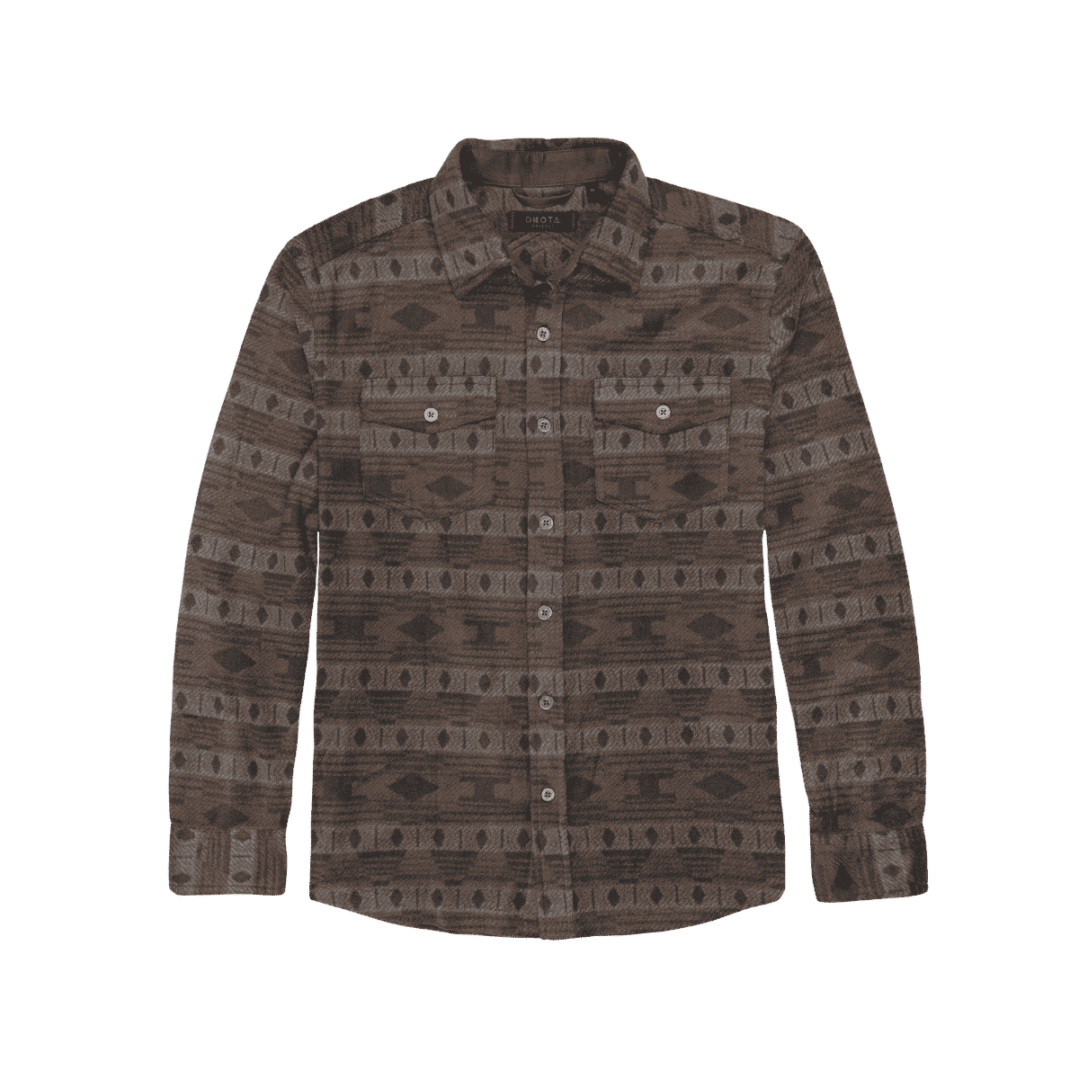 DAKOTA GRIZZLY CROCKETT MICRO FLEECE SHIRT REDWOOD EARTH