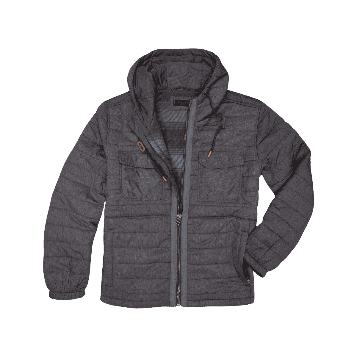 DAKOTA GRIZZLY HARVEY RIPSTOP HOODED JKT SMOKESTACK