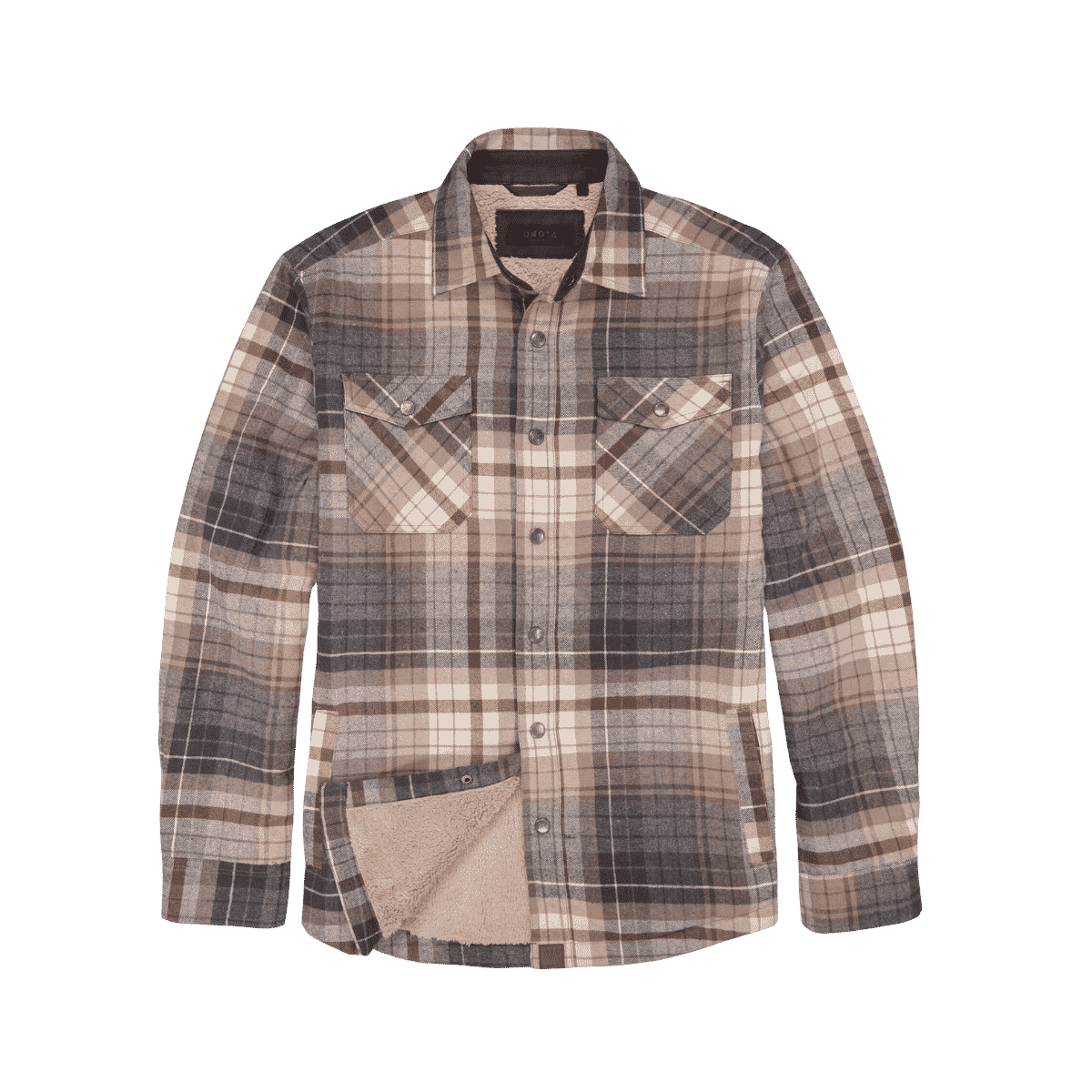 DAKOTA GRIZZLY IVAN FLANNEL SHIRT JKT CAMPFIRE ASH