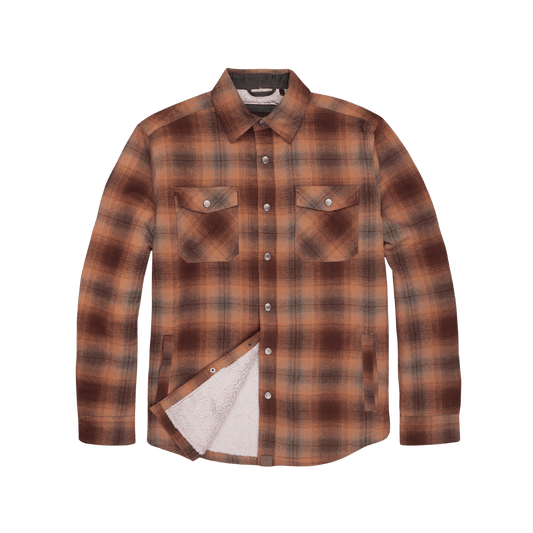 DAKOTA GRIZZLY IVAN FLANNEL SHIRT - RED CEDAR, FRONT ANGLE, MD, LG, XL, XXL