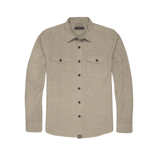DAKOTA GRIZZLY MAJOR FLANNEL SHIRT ASH BARK