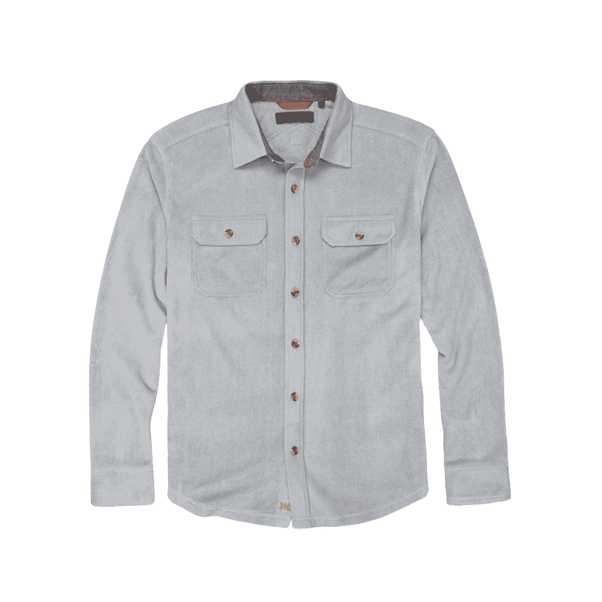DAKOTA GRIZZLY OZZY MICRO FLEECE SHIRT SILVER BLUE