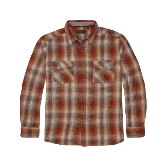 DAKOTA GRIZZLY RILEY FLANNEL SHIRT OUTBACK CLAY