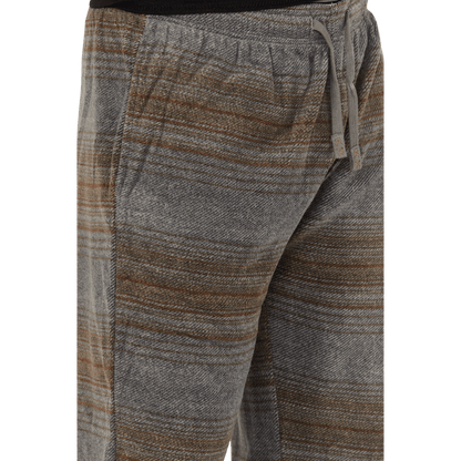 DAKOTA GRIZZLY MEN'S LAMBERT FLEECE PANTS - STORM FRONT - CLOSE-UP VIEW 