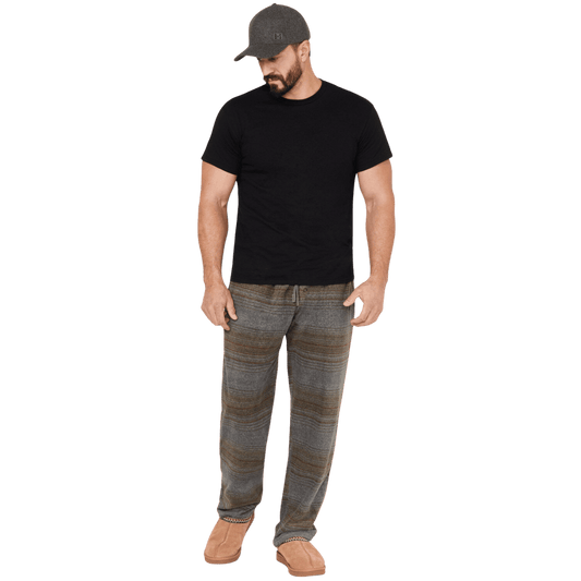 DAKOTA GRIZZLY MEN'S LAMBERT FLEECE PANTS - STORM FRONT - FRONT VIEW