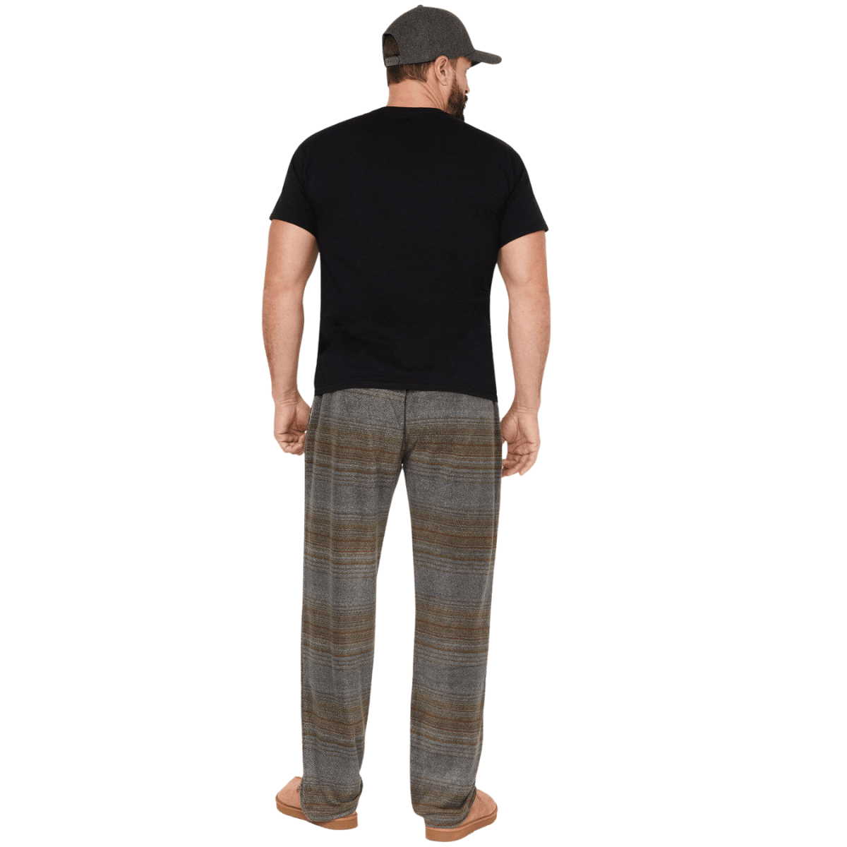 DAKOTA GRIZZLY MEN'S LAMBERT FLEECE PANTS - STORM FRONT - BACK VIEW
