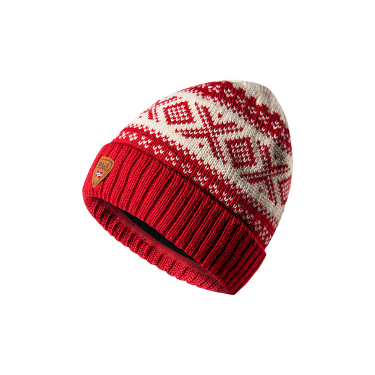 DALE OF NORWAY CORTINA 1956 HAT RED WHITE