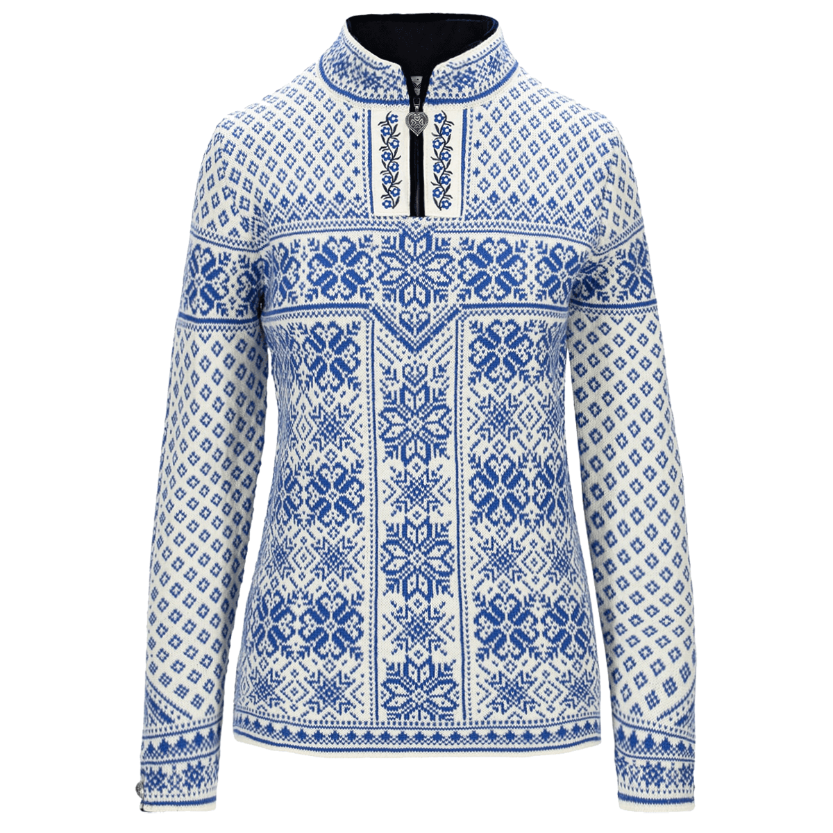 DALE OF NORWAY WOMEN'S PEACE SWEATER - ULTRAMARINE OFFWHITE front