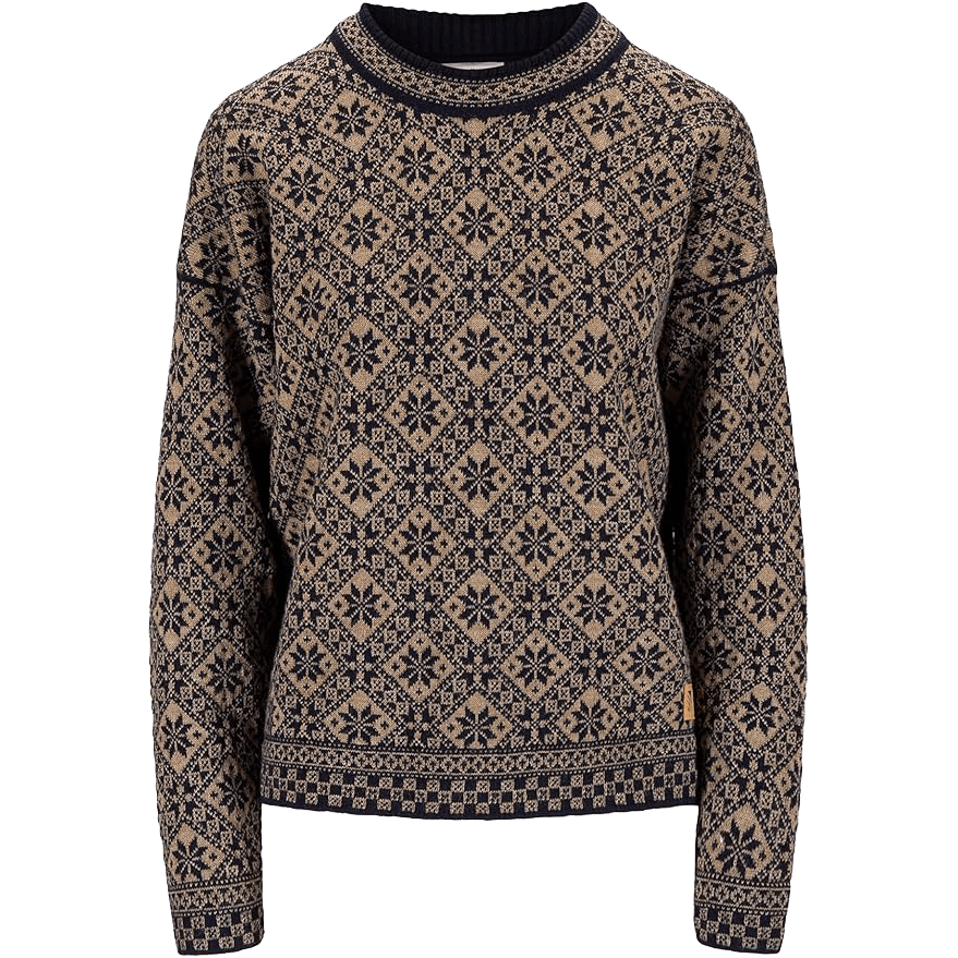DALE OF NORWAY WOMEN'S BJORØY SWEATER - MOUNTIANSTONE MARINE SAND
