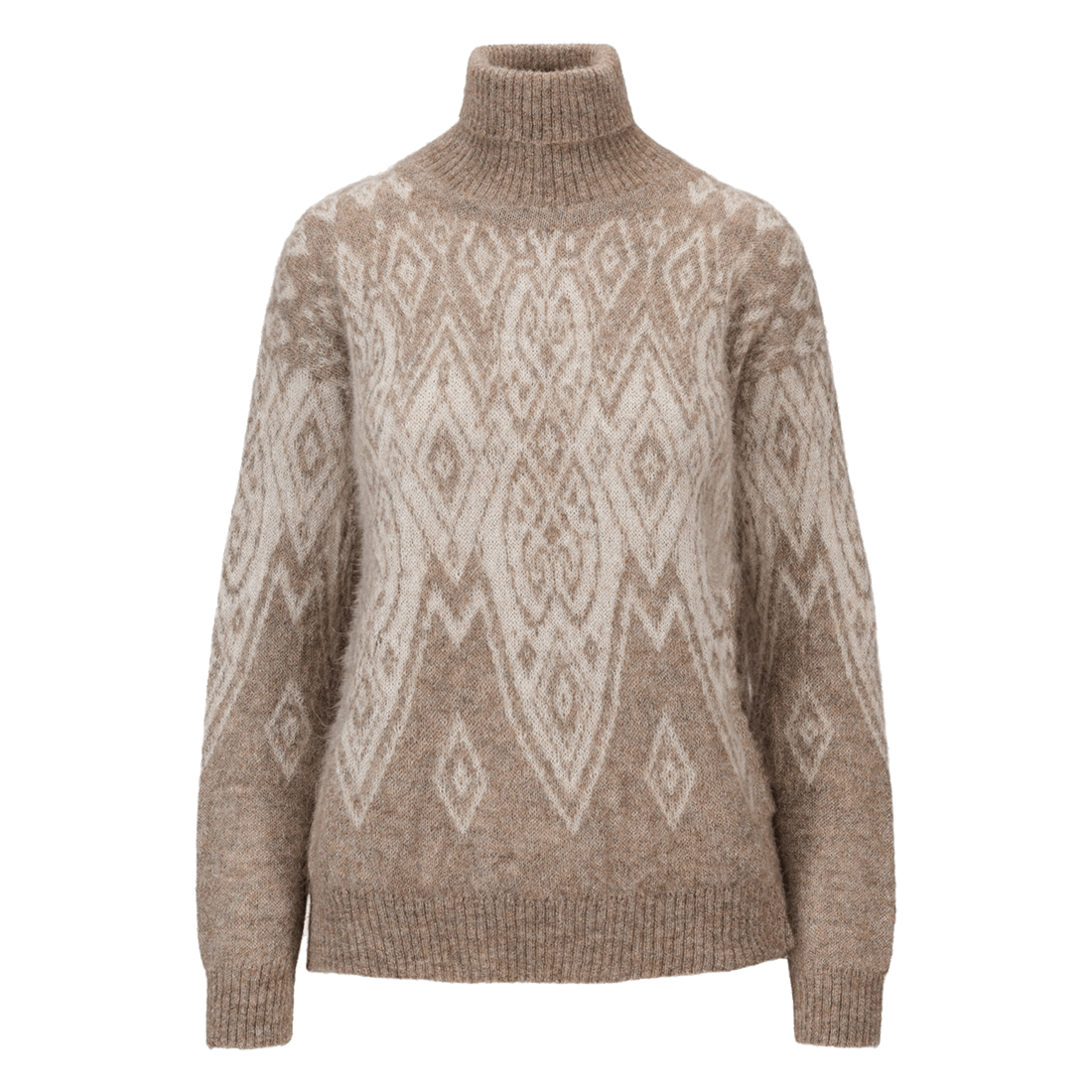 DALE OF NORWAY WOMEN'S FALUN ALPA SWEATER - NATURAL BEIGE OFFWHITE