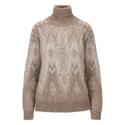 DALE OF NORWAY WOMEN'S FALUN ALPA SWEATER - NATURAL BEIGE OFFWHITE