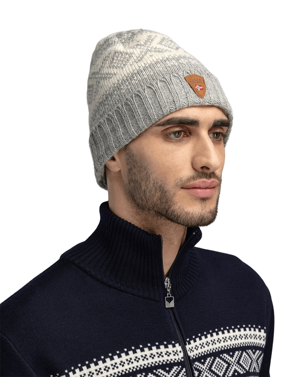 DALE OF NORWAY CORTINA 1956 HAT - GREY WHITE male model