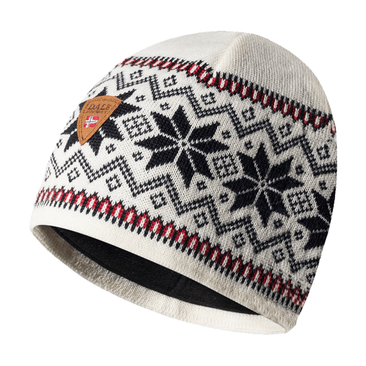 DALE OF NORWAY GARMISCH HAT - OFFWHITE NAVY RASPBERRY - ONE SIZE