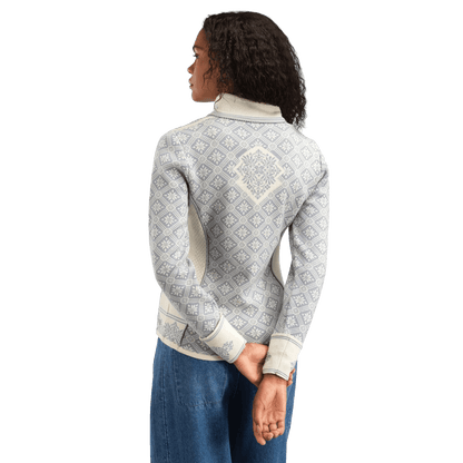 DALE OF NORWAY WOMEN'S CHRISTIANIA JACKET - OFFWHITE METALGREY back side