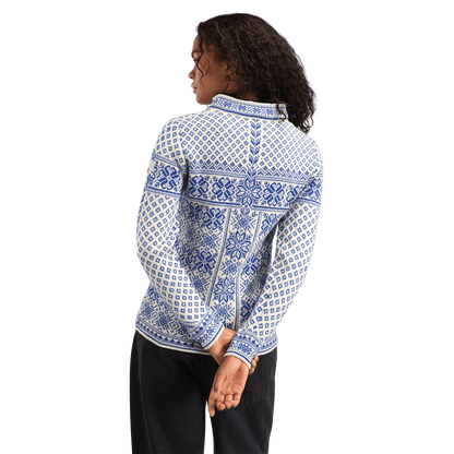 DALE OF NORWAY WOMEN'S PEACE SWEATER - ULTRAMARINE OFFWHITE back