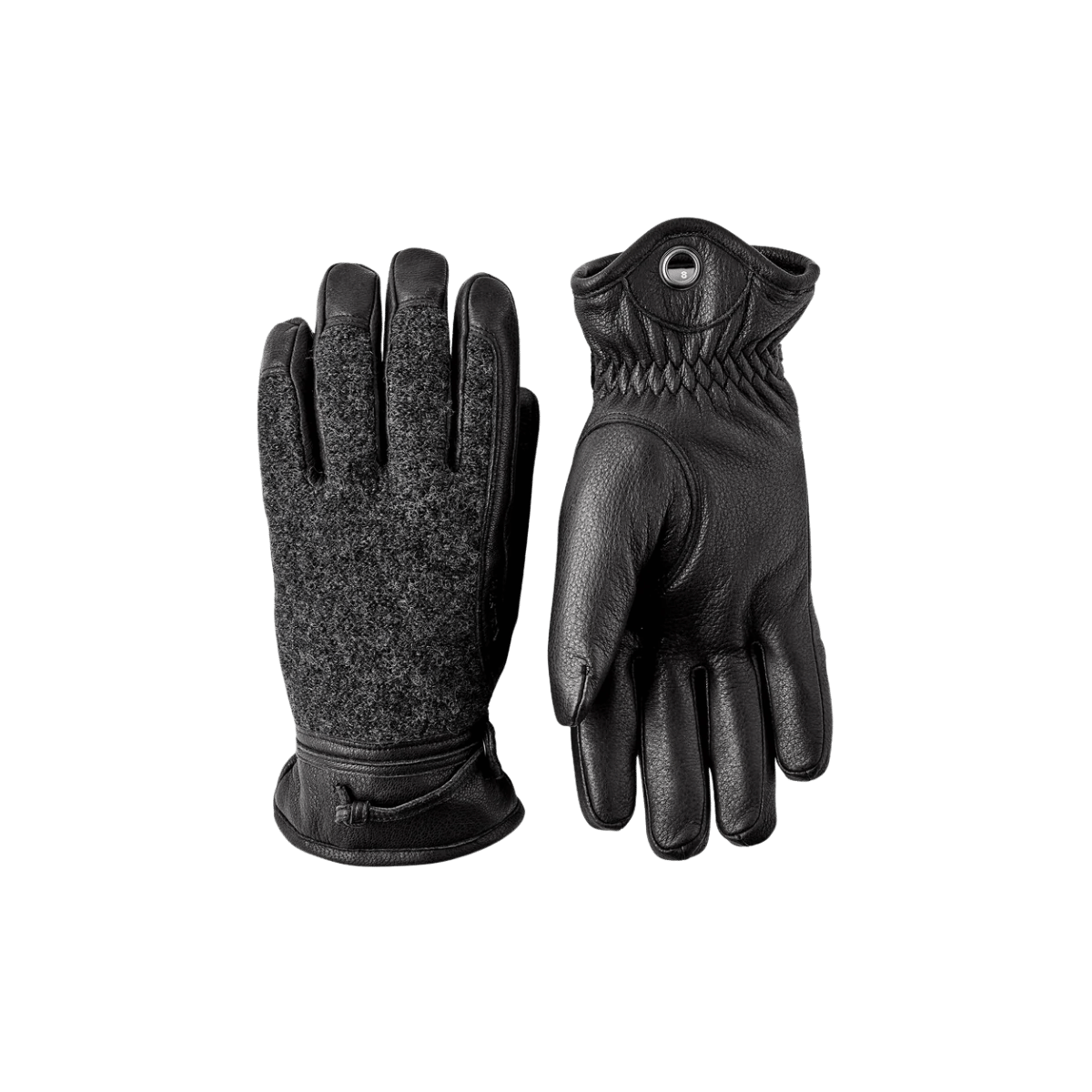 HESTRA MEN'S DANIEL 5 FINGER - CHAR/BLACK